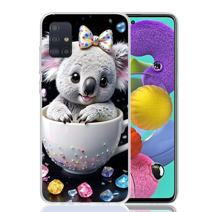 Koala Kawaii Cute Animal For Samsung Galaxy A51 A50 A71 A70 Phone Case A40 A41 A30 A31 A20E A21S A10 A11 A01 5G A6 A8 + A7 A9 Pl