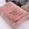 Elastic Rabbit Fur Scarf Multicolour Fur Collar Neck Creative Rex Rabbit Fur Scarf  Gift