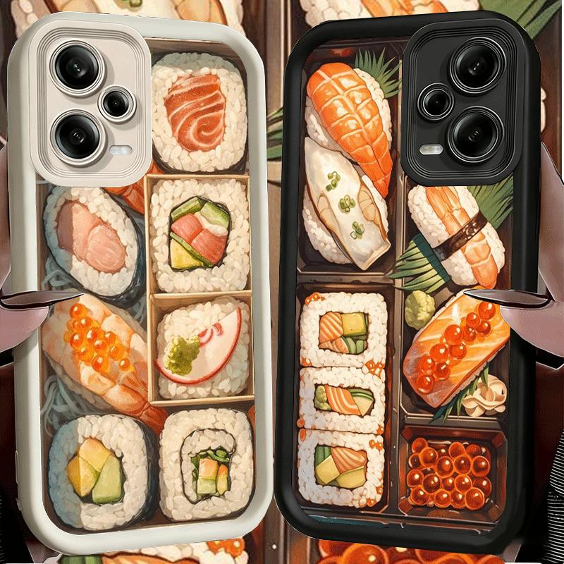 Phone Case for Xiaomi Redmi Note 15 14 13 Pro Plus Delicious Sushi Bento Shell 12S 11 11S 11T 5G 14S Soft Silicone Funda