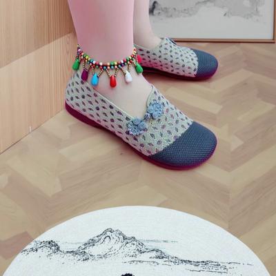 ******* ****** и летняя тканевая обувь удобны, дышащие и нескользящие летом, с плоской подошвой и педалью для людей среднего и пожилого возраста