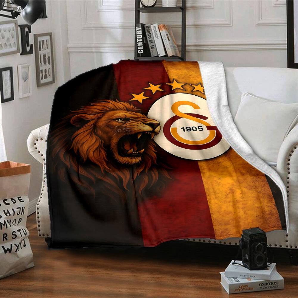 Aslanlar Gs Blanket Comfortable Suitable for Seaside Bed Office Chair for All Seasons Warmthful Decor Unique Gift for Family and Friends Camping