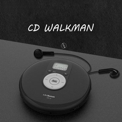 Портативный CD-плеер с Bluetooth, разъемом для наушников, ЖК-дисплеем, компактный CD-плеер Walkman, поддерживает питание переменного/постоянного тока