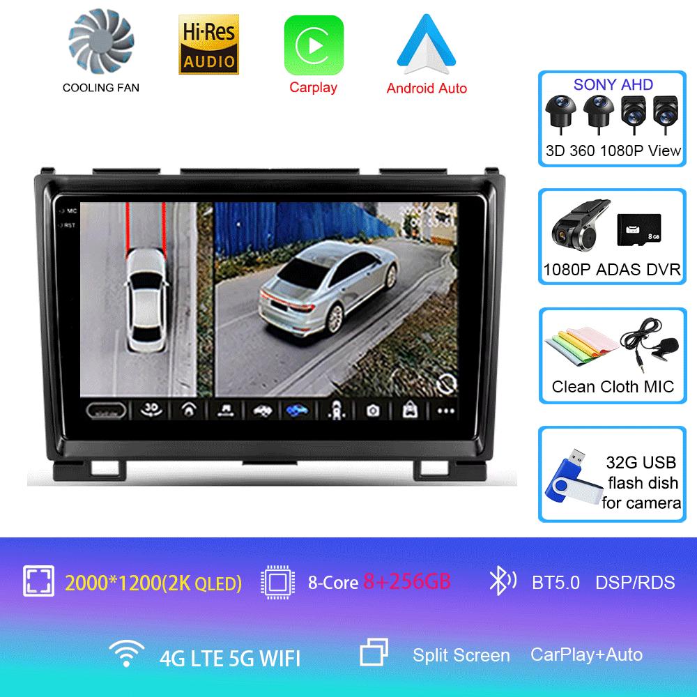 Автомобильное радио Android 14 Carplay для Great Wall Haval Hover H5 H3 2011 - 2016 Навигация Мультимедийный проигрыватель Стерео WiFi+4G видео BT