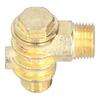 Check Valve Durable and Reusable One Way 3?Port Zinc Alloy Valve with High Hardness G12 G34 M10