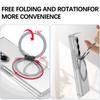 Transparent 360° Rotating Magnetic Holder Phone Case for Samsung Galaxy Z Fold 7 6 5 4 3 Wireless Charging Hard Shockproof Cover