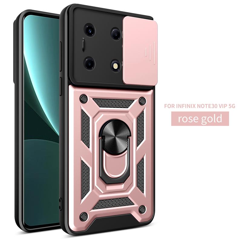 Для Infinix Note 30 VIP 5G X6710 чехол для слайд-камеры Бронированный чехол для телефона Infinix Note 30 VIP 5G 6,78 "автомобильная подставка с кольцом задняя крышка