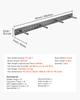 VEVOR Floating Shelf Bracket 1 Pack, 230 lbs/104 kg Weight Capacity, 46x6.2x3 inch / 1168.4x157.4x76.2 mm, Heavy Duty Hidden Shelf Brackets Support