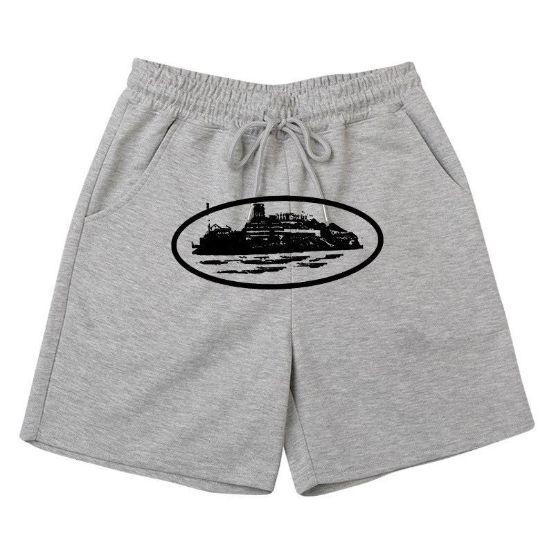 Cross-border T-shirts, pullovers, European and American Alcatraz Island unisex sweatshirts and sweatpants sets, street hip-hop outfits