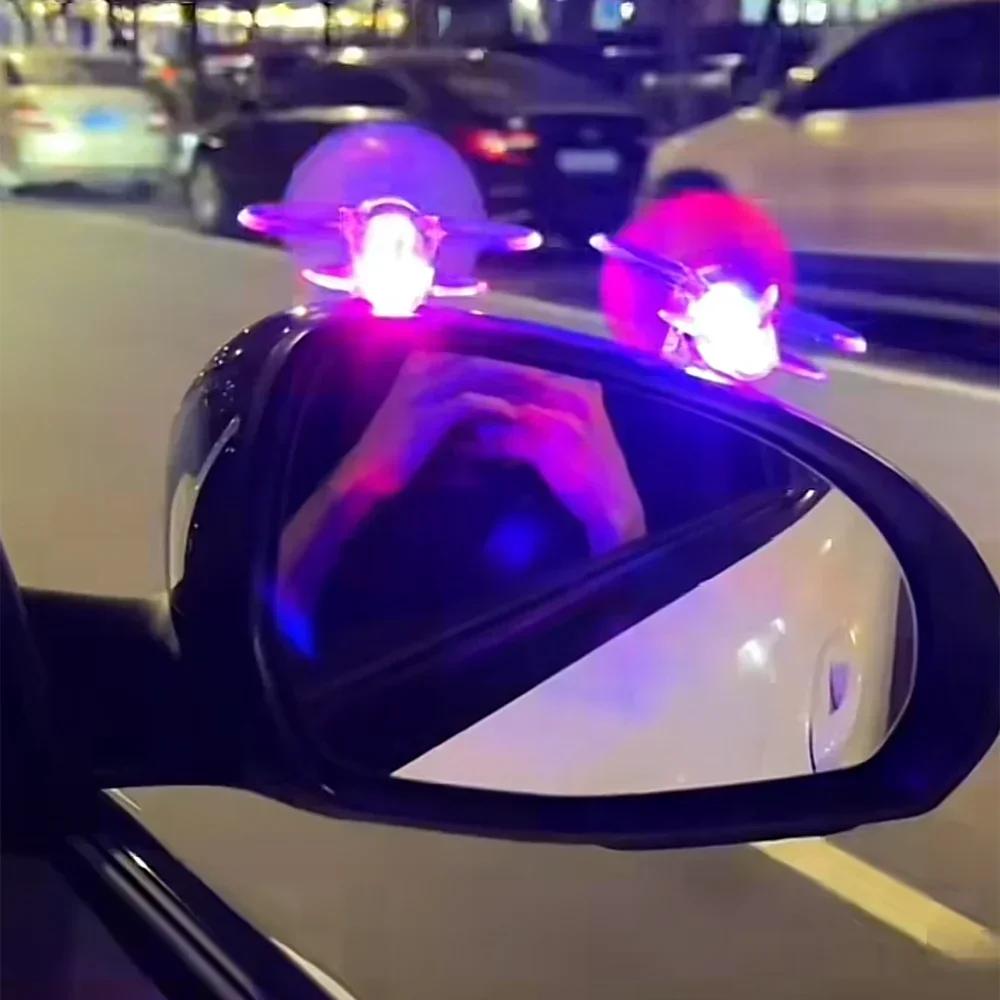 Автомобильный вращающийся самолет с ветряными двигателями, небольшой светодиодный светильник, декор для самолета, украшения для автомобиля, украшения для велосипедов, мотоциклов, велосипедов