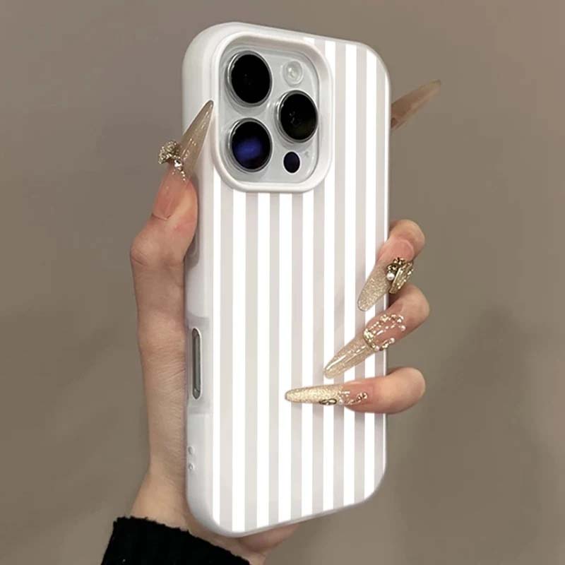 Простой дизайн в полоску Чехол для Google Pixel 10 5G 8A 7A 9 Pro XL 7 8 Pro 2 в 1 Матовый чехол конфетного цвета