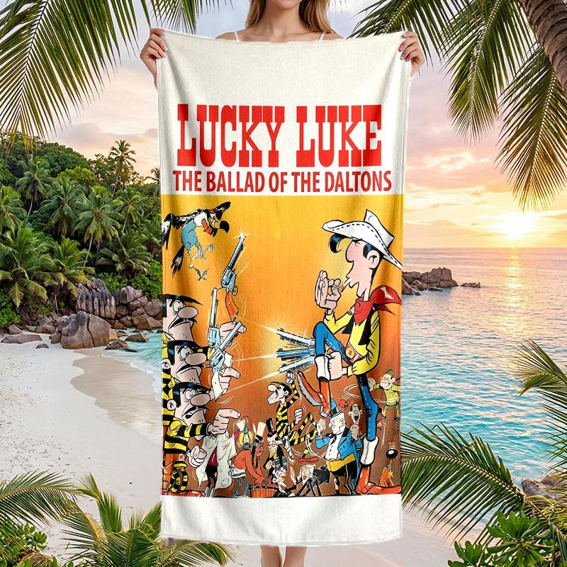 Large Beach Towel Quick Dry Absorbent Towel For Beach IndoorLucky Luke