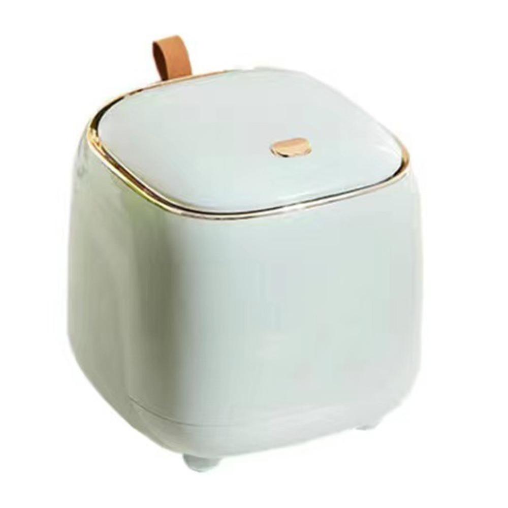 Plastic Small Covered Table Paper Waste Basket Dressing table small sundry arrangement