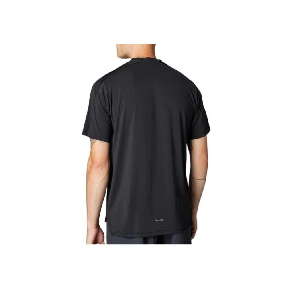 Adidas Quick-Drying Breathable Comfortable Soft Pullover Short Sleeve T-Shirt Men Tops Black JI8181