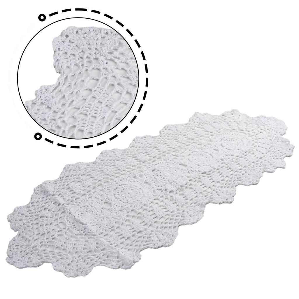 Хлопковая дорожка для стола с цветочным узором, овальный обеденный стол