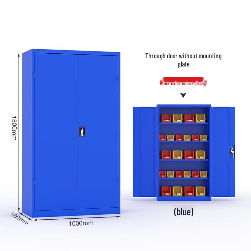 Heavy-Duty Metal Tool Storage Cabinet for Workshop and Garage.