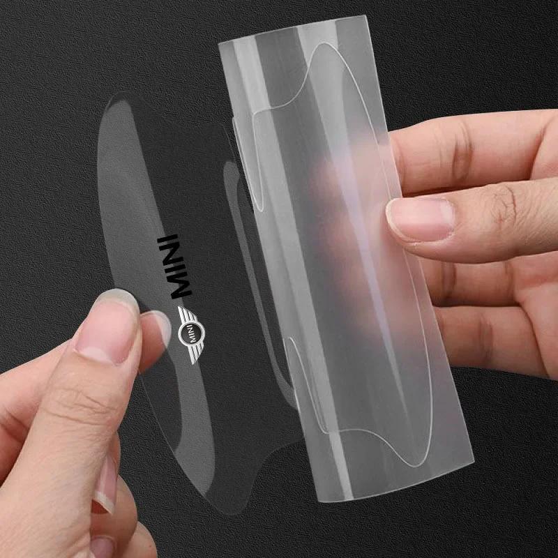 MLKC3 Car Door Handle Bowl Transparent Sticker Anti-collision Protection Strips for BMW Mini Cooper F54 R52 R56 F55 F56 F57 F60 R50