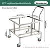 HPMILY 304 Stainless Steel Rolling Storage Cart (60cm)