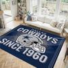 Дизайн Dallas Cowboys Кристальный Велюровый Ковер Уютный Не?Нескользящий ковер с принтом для спальни, гостиной, прихожей