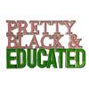 Pretty Black and Educator Pink Green Greek Alpha AKA Sorority Enamel Letters Brooch Gifts Sisterhood Pin Jewelry