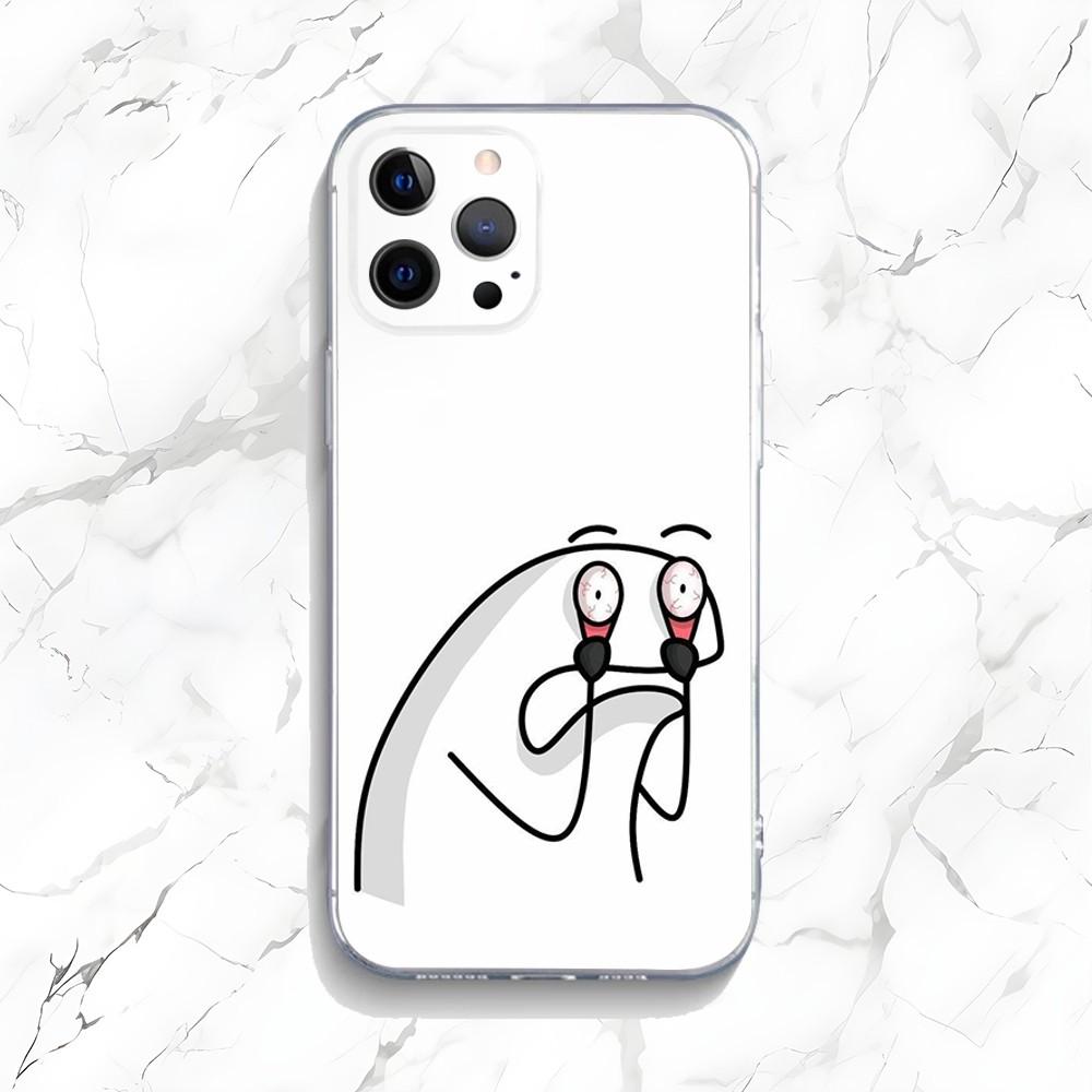 Funny C-Celular Flork Phone Case For iPhone 16,15,14,13,12,11 Plus,Pro,Max,XR,XS,X,7,8 Plus,SE,Mini Transparent Shell