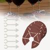 1/2/6Pcs Wine Not Spin Drinking Game Couples Adults Wine Glass Spinner Pointer