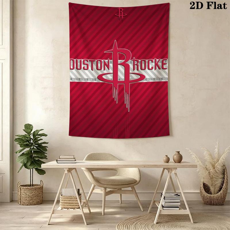 Houston Rockets Logo Threepiece Set 1 Duvet Cover 2 Pillowcase Without Core Duvet Cover And Pillowcase Bedding Set Christmas Birthday Gift
