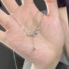 Минималистичное ожерелье для женщин Регулируемая цепочка на ключицу с изящным кулоном в виде листа Тонкая звеньевая цепочка Модный ювелирный аксессуар