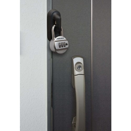 Nomuratec Door Lock Guard Padlock Type for Outward-Opening Doors N-1070
