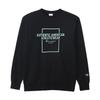 Sweatshirt Long Sleeve Fleece COTTON USA Graphic Logo Print Crew Neck Sweatshirt Basic Black [Champion] C3-A009 Men's