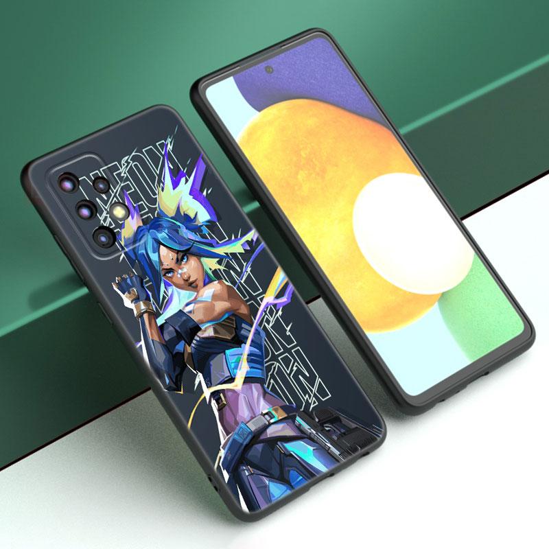 Чехол для игрового телефона Valorant для Samsung A13 A22 A24 A32 A23 A25 A34 A35 A52S A53 A54 A55 A73 5G A12 A14 A15 A31 A33 A50 A51 A72