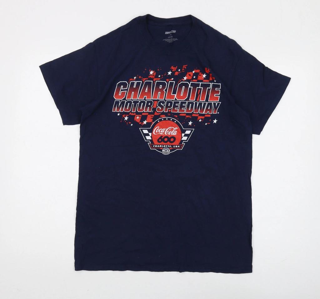 NASCAR Men's Blue Medium Graphic Print T-Shirt