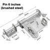 Sliding Door Bolt Lock for Wooden Doors and Garden Sheds Constructed of Stainless Steel with Padlock Hole for Enhanced Security