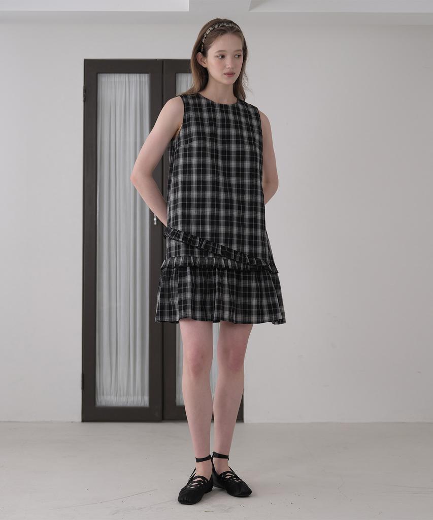 JUCYJUDY Платье в клетку с оборками Jzop329G