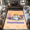 Wow! Wow! Wubbzy Customizable Name Area Rug Design for Bedrooms Dining Room Outdoor Playrooms Anti-slip Rug Decorate Offices Perfect Gift for Women/Me