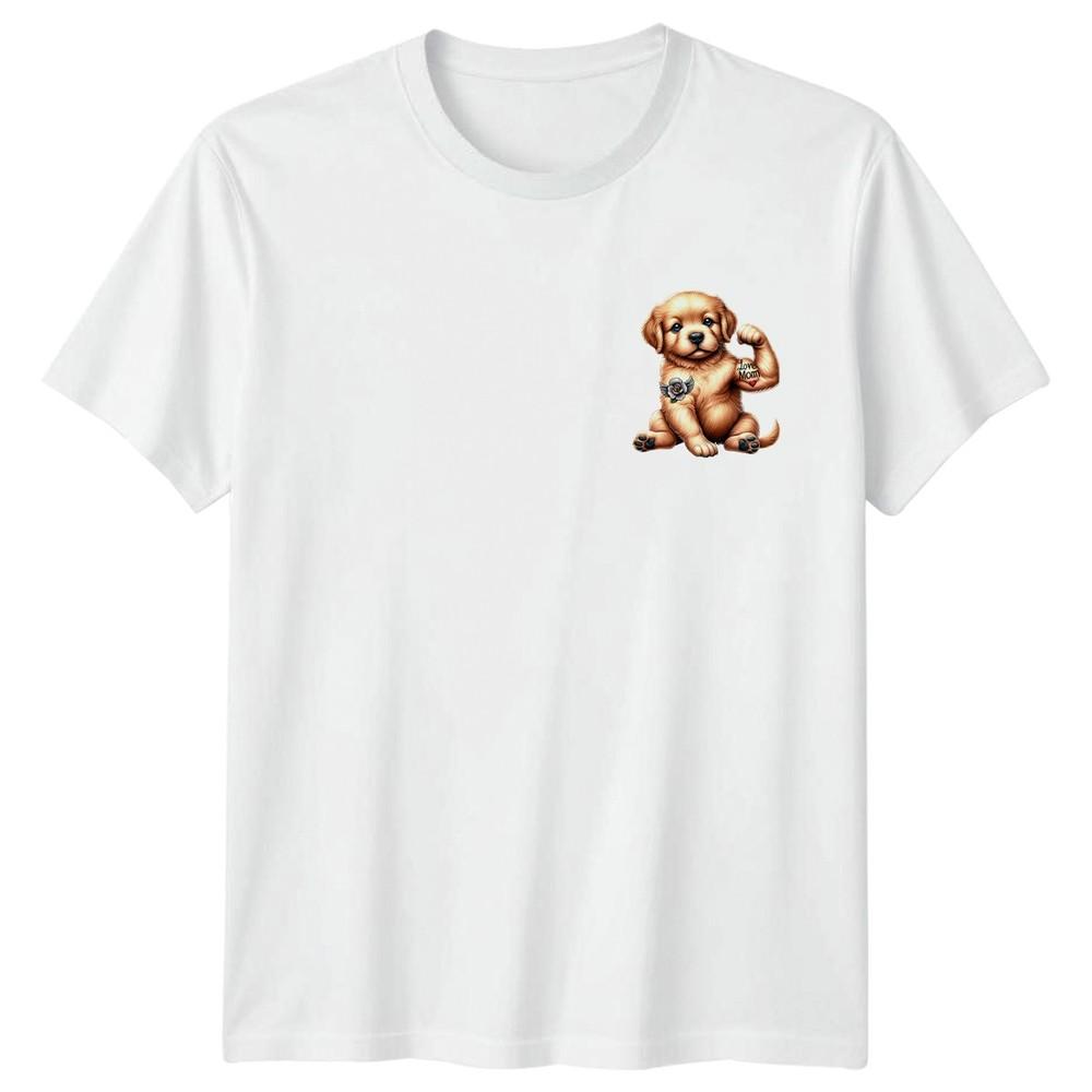 Love Mom Golden Retriever Dogs Animals Unisexs Unisexs Graphic Tee T Shirt