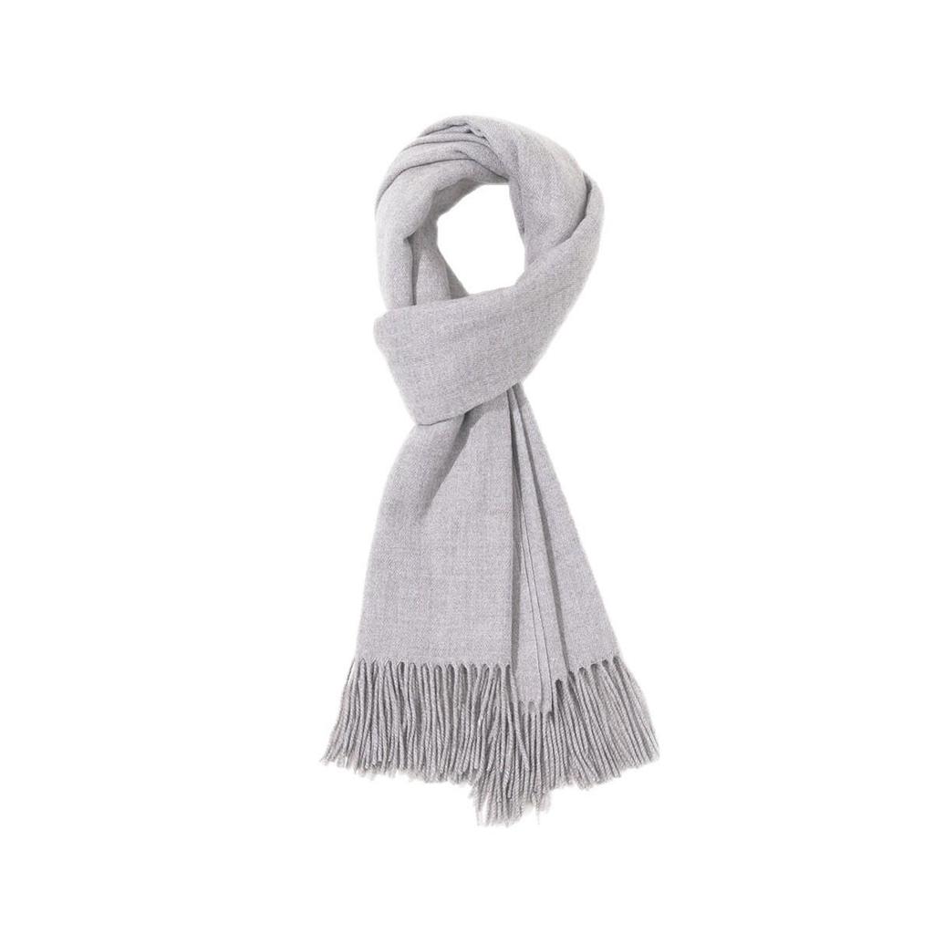 Universal Medium-Long Plaid Scarf: Stylish High-End Imitation Cashmere Neck Warmer for Men and Women