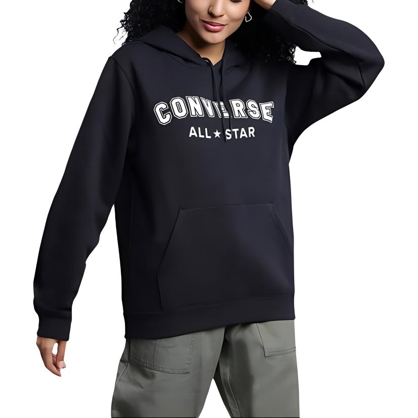 Converse Толстовка унисекс черная 10025411-A01