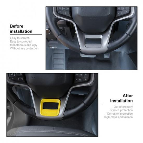 Inner Steering Wheel Trim Decor Ring Cover For Ford Bronco -2025 Accessories