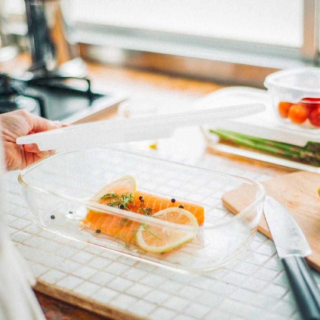 Hario Сделано в Японии Стеклянный контейнер для хранения квадратный 900 мл BUONO kitchen Прозрачный термостойкий KSTL-90-TW