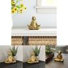 Creative Golden Yoga Dog Home Dcor Resin Art Decorative Piece For Modern Interiors