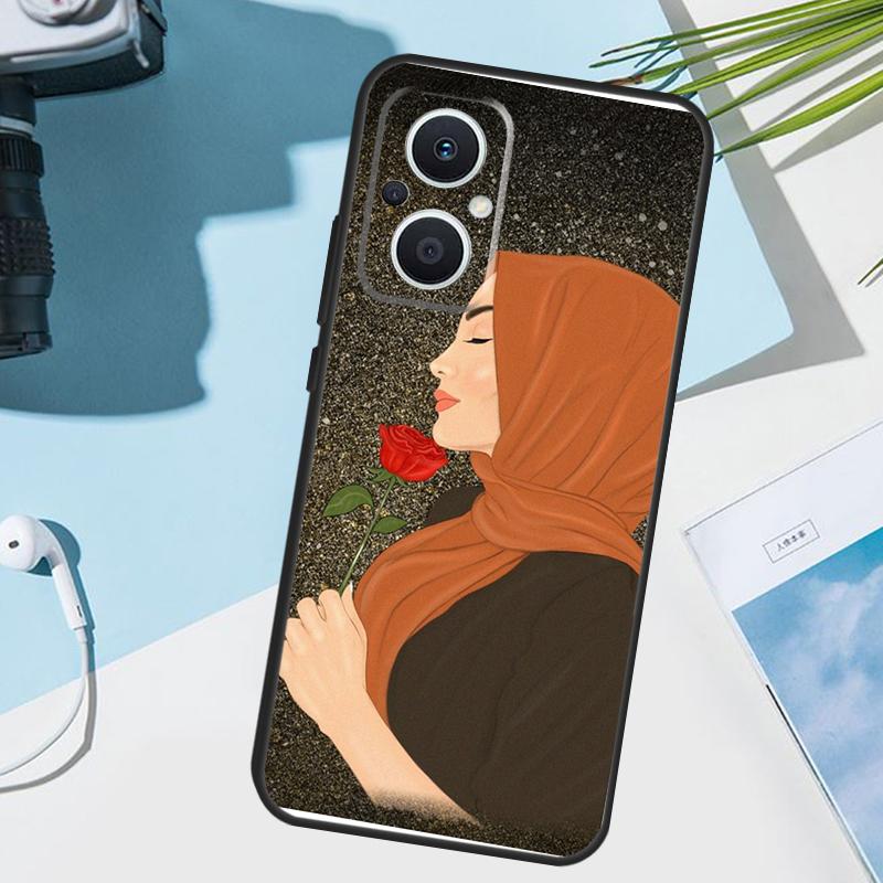 Мусульманская Исламская Арабская Девушка Хиджаб Чехол Для OPPO Reno 14 F 13F 12F 11F 10 11 12 13 Pro 7 8 Lite OPPO Find X9 X5 X6 X8 Pro Чехол
