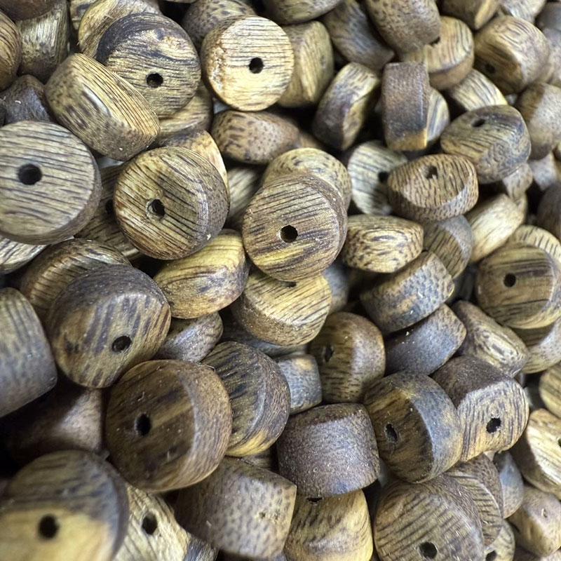 Браслет из натуральных бусин агарового дерева с разделителями — буддийский аксессуар для DIY