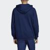 adidas Оригинальная толстовка с капюшоном Flock с логотипом, модная удобная толстовка с капюшоном для мужчин, синяя DU8206
