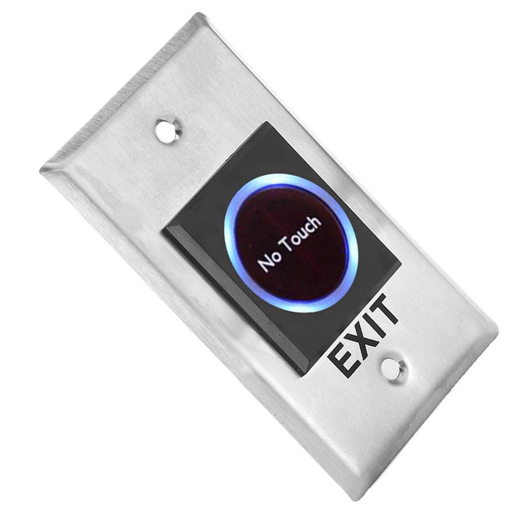 DC12V Infrared Sensor Switch Contactless Touch Free Door Exit Button with Backlight for Access