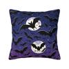 Custom Halloween Goth Bat Throw Pillow Case Living Room Decoration 3D Print Sofa Chair Cushion Cover Polyester Cozy Pillowslip