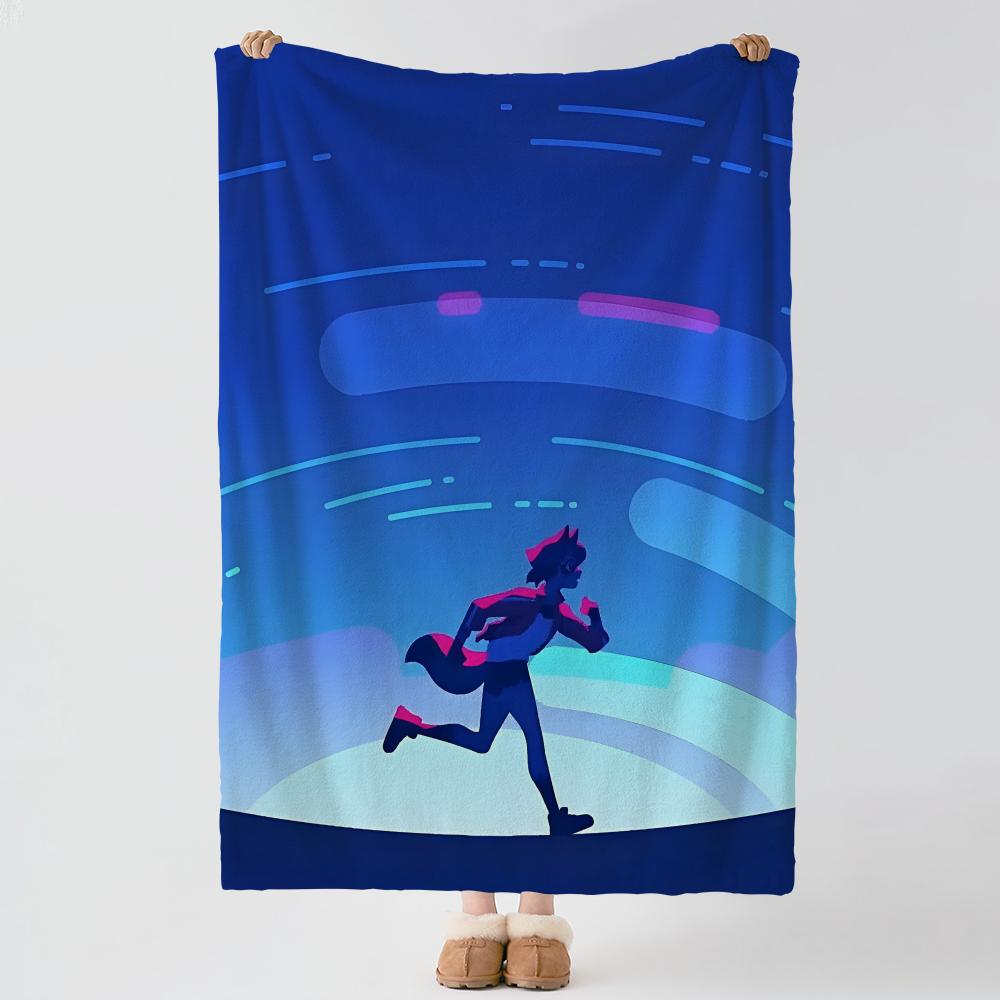 Anime BBNA Throw Soft Warm Flannel Blanket Multiuse Throw for Bed Sofa Office Air Conditioning Nap Blanket
