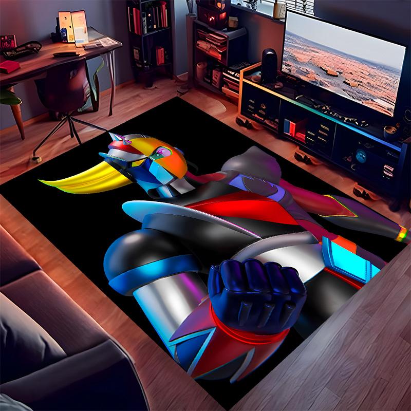 UFO Robo Grendizer Printed Absorbent Washable Carpet, Non-Slip Bathroom Mats, Kitchen Rugs, Yoga Mat,Living Room Entrance, Camping Picnic Rugs