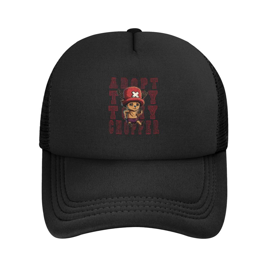 Adult cute Tony Tony Chopper onepieces Trucker Hat HipHop Mesh Baseball Cap Polyester Hats Adjustable Racing Cap Summer