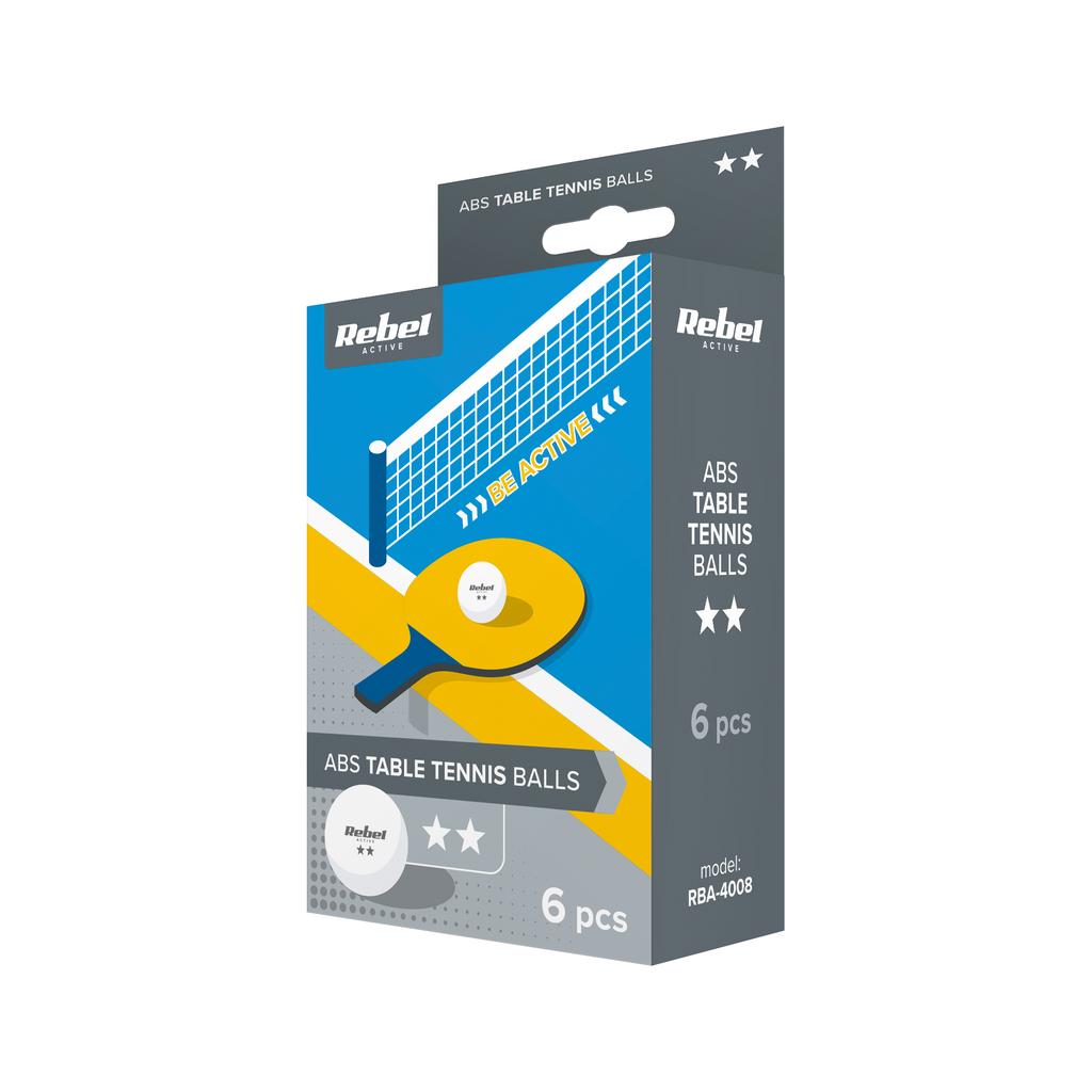 Rebel Active 6-Piece Table Tennis Ball Set