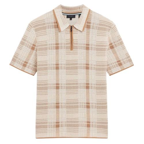 Ted Baker Mens Checked Polo Shirt